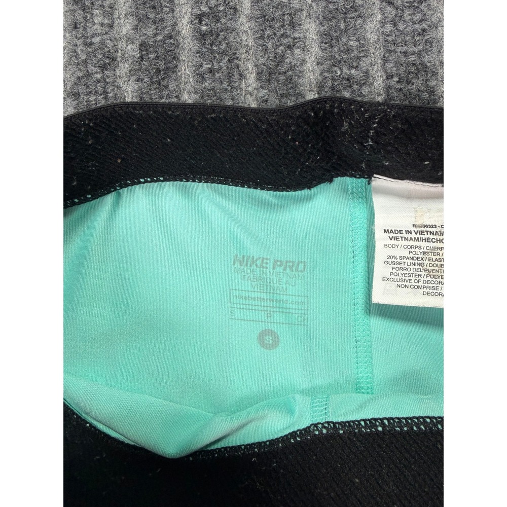 Nike Pro Leggings Women Small Cropped Athleisure Activewear‎ Sporty - Picture 2 of 4